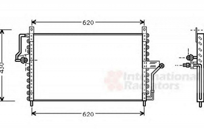 VAN WEZEL 37005223 -  Конденсатор, кондиционер
